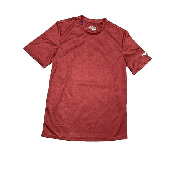 Mizuno Men’s Drylite Textured T-Shirt short sleeve Color Cardinal Size S - Picture 1 of 7
